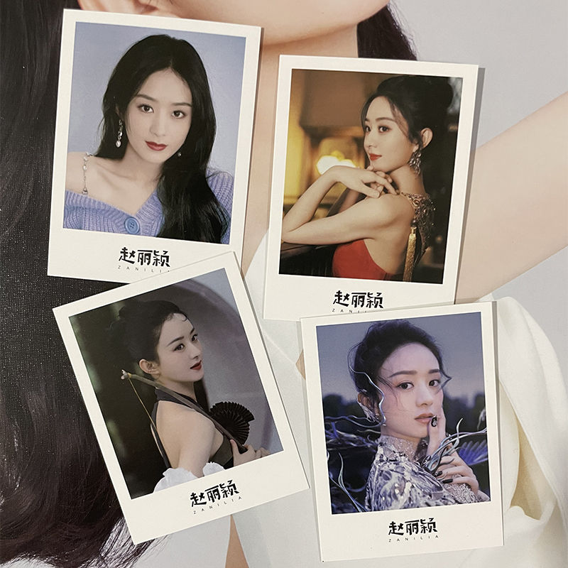 全新赵丽颖精美创意LOMO卡40张学生专属留言卡贺卡3寸照片礼物
