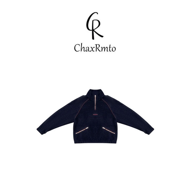 ChaxRmto 2025春美式时尚百搭上衣简约通勤长袖卫衣 斯斯SC1C1229