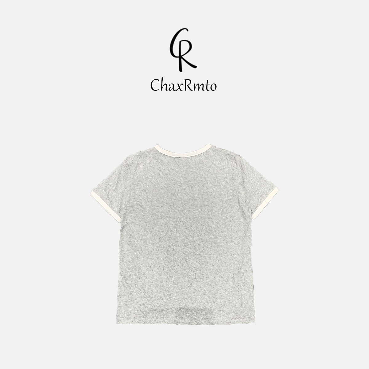 ChaxRmto 春夏款圆领拼色休闲百搭套头宽松短袖T恤 斯斯SC1A0076