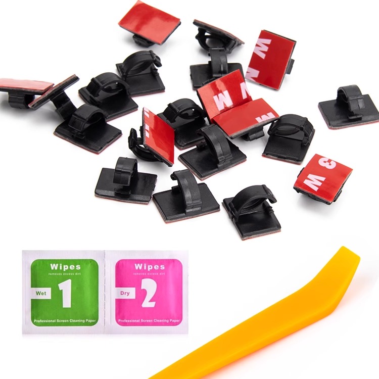 汽车走线卡扣行车记录仪线夹车用电线卡子粘贴式理线排线固定夹子