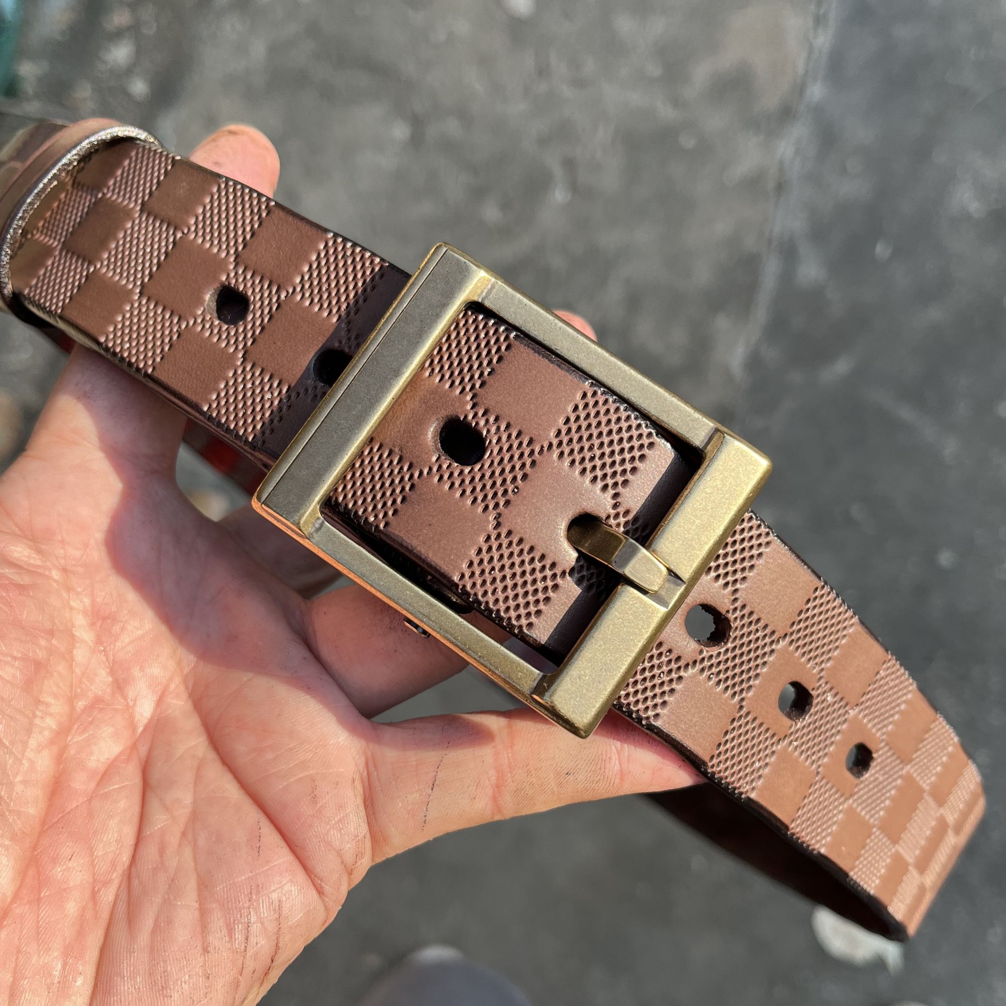 皮带男真牛皮皮带男士经典F5休闲腰带真皮百搭时尚裤腰带手工制作