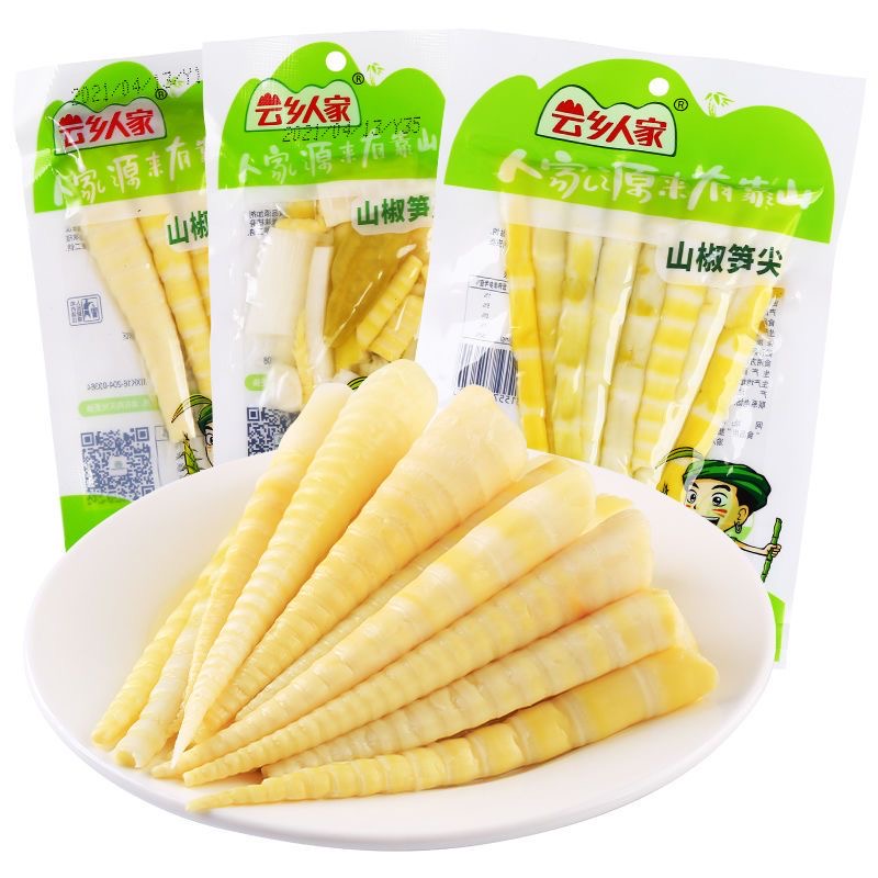 山椒笋尖泡椒竹笋尖泡椒竹笋开袋即食泡椒脆笋子网红宿舍小包装