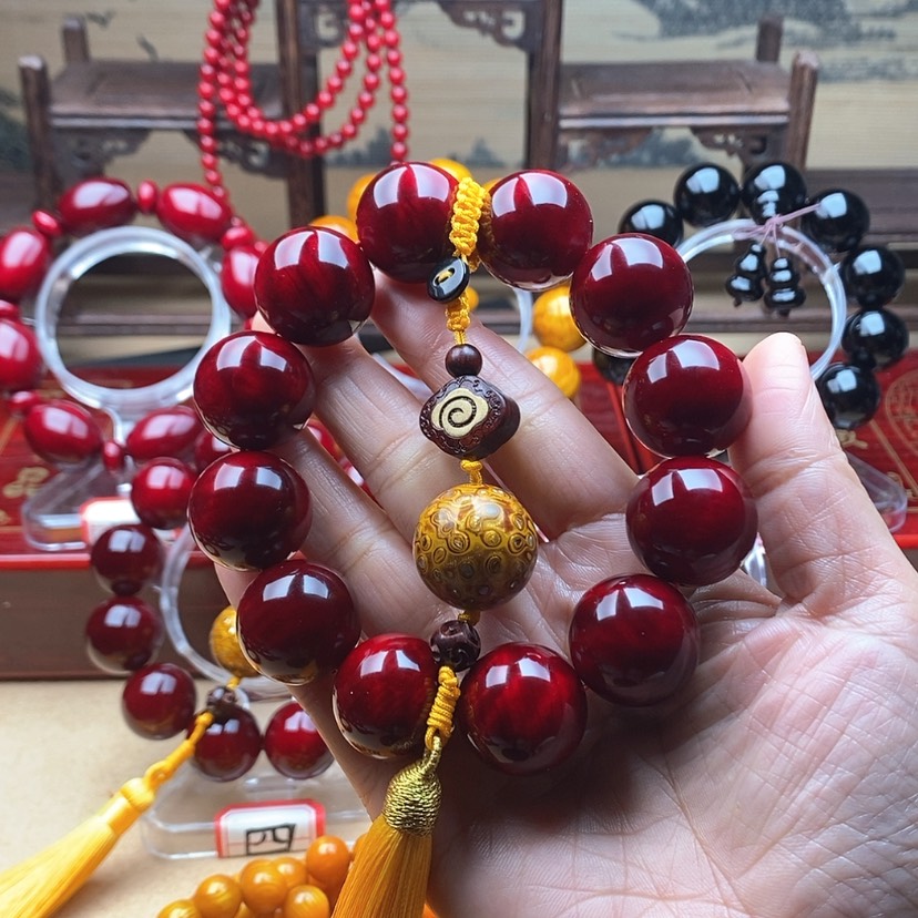 【闪购商品】血龙木（贝壳杉）手串/手链龍*爺2.0配大漆