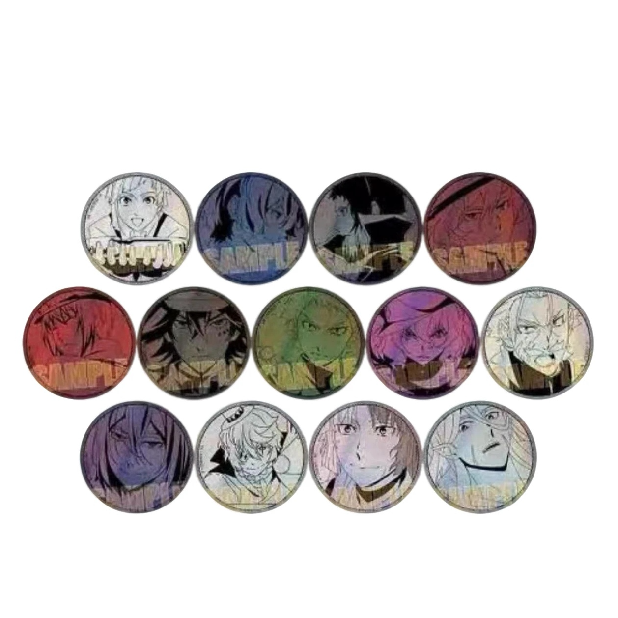 【代拆】文豪野犬新款铜闪吧唧徽章 未成年人禁止下单