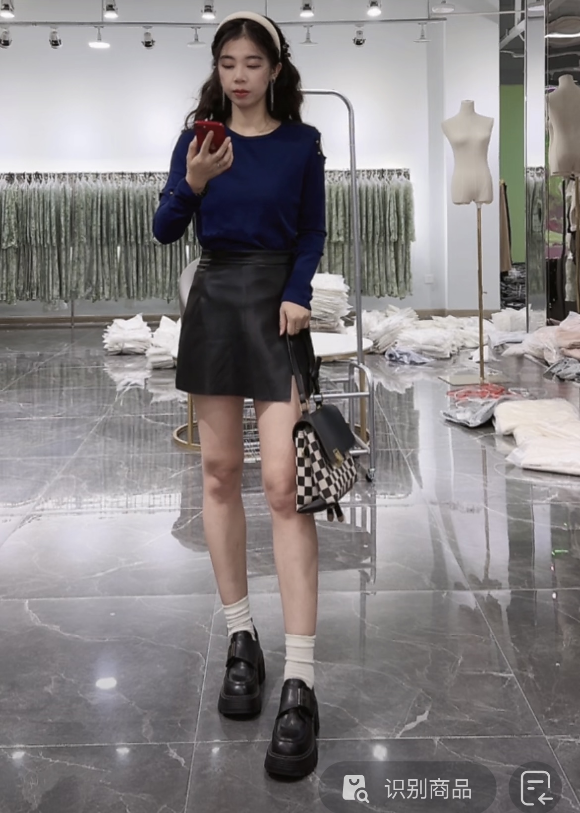 NN488-时尚针织衫显瘦气质长袖网红高腰休闲百搭