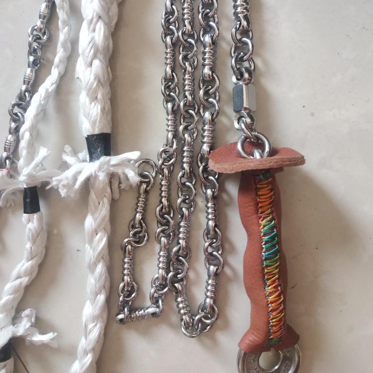 升级版串珠实体鞭把手颜色随机发