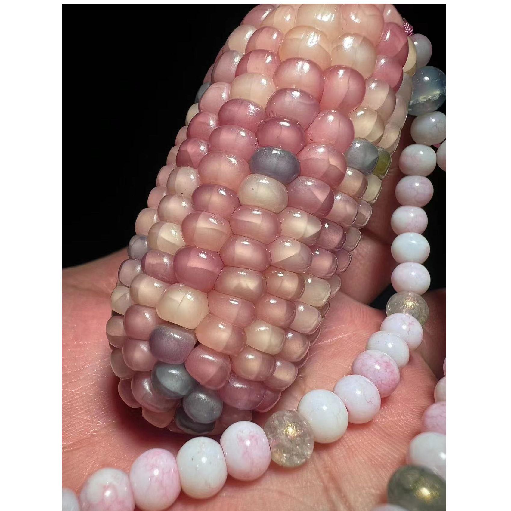 2025高端玉米文玩手把件 车内饰品 创意礼品毛衣链