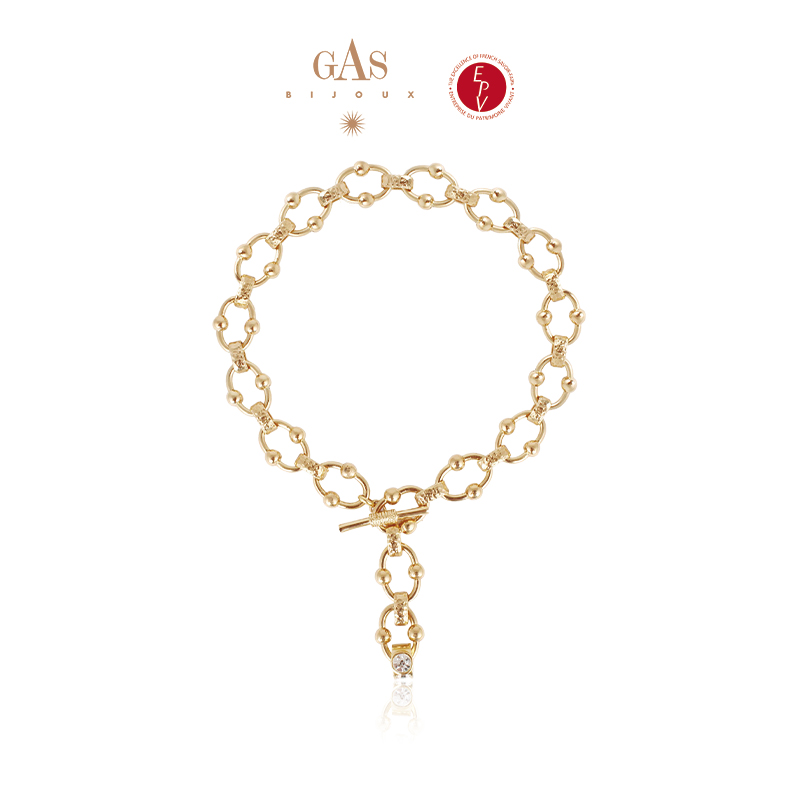 GAS BIJOUX项链 【法国进口】秘境系列塞纳河纪念镶钻项链4890