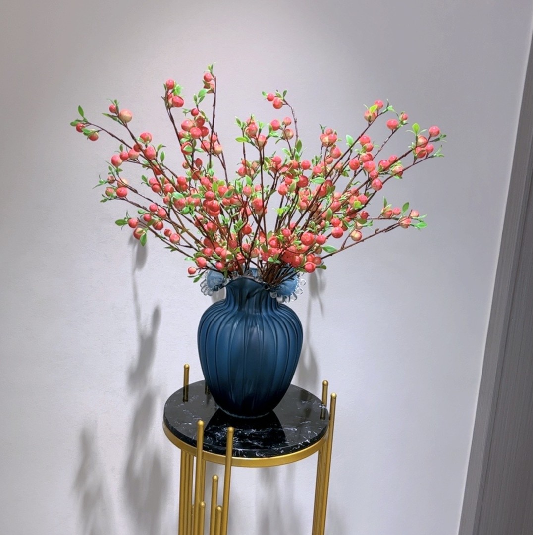 小苹果仿真花装饰点缀果实家居摄影装饰摆件餐桌花束