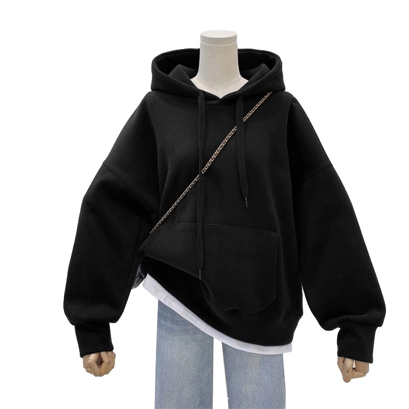 卫衣  黑色  连帽  女装2休闲