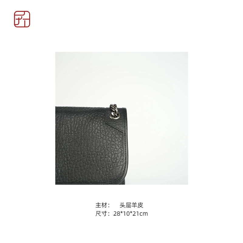 匠人乔皮具【Y链条邮差包】泡泡羊皮通勤高级感轻奢单肩斜挎包