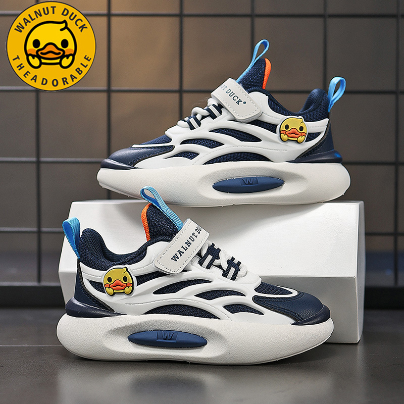 小黄鸭童鞋25春新款儿童运动鞋网面男孩网鞋透气鞋子男款儿童女鞋