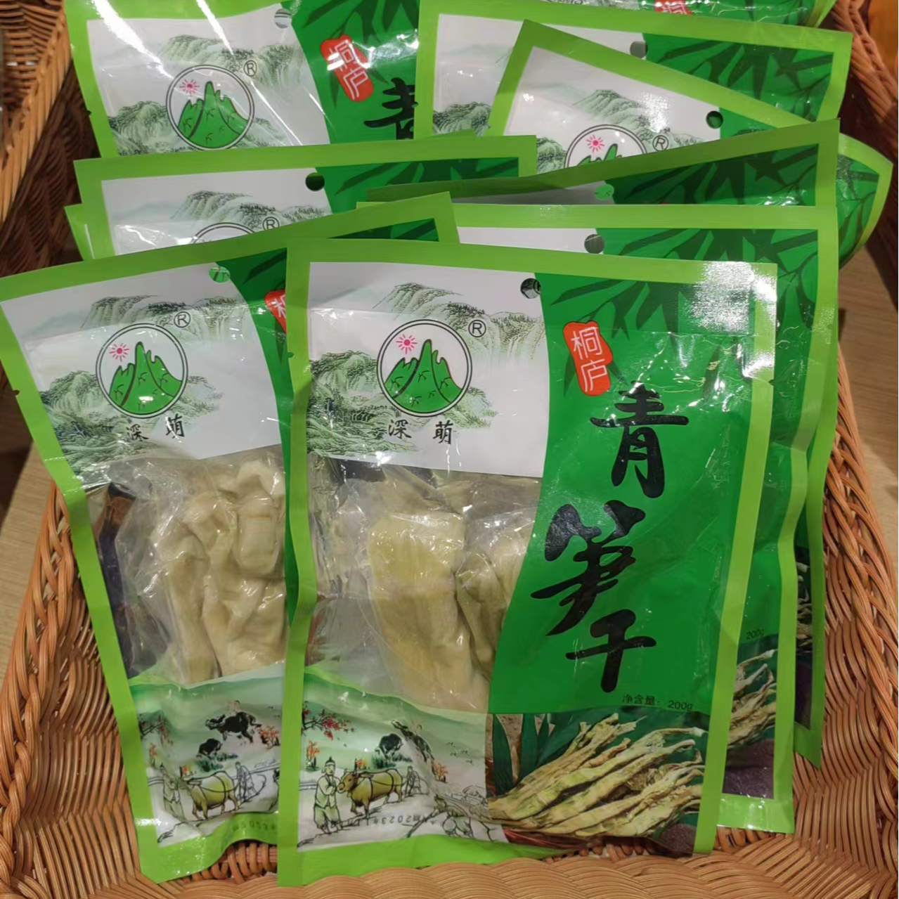 桐庐特产深萌特色精选新鲜美味真空包装青笋干嫩笋尖