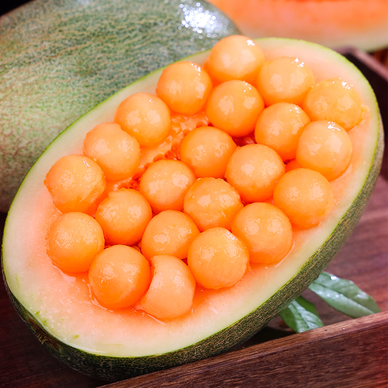 【自然搭档】海南哈密瓜5-7斤装新鲜水果西州蜜瓜京东快递