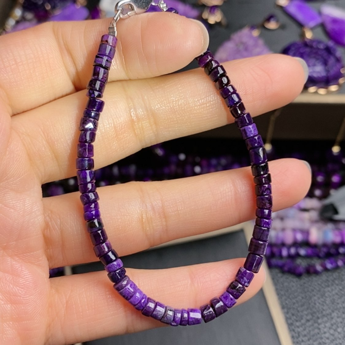 【闪购商品】苏纪石（舒俱来）手链银S925镶嵌