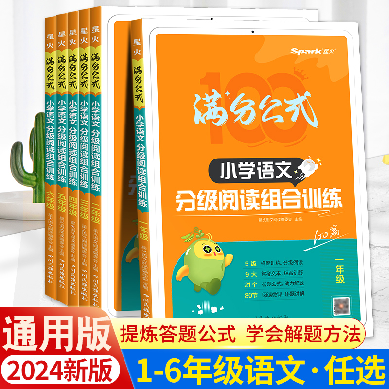 2024新星火小学语文阅读理解专项训练书满分公式分级阅读组合训练