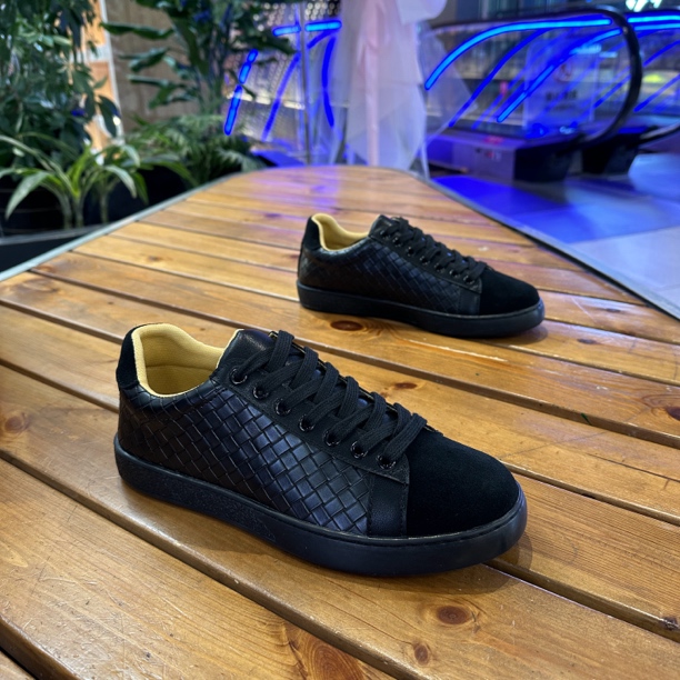皮鞋板鞋编织鞋运动鞋透气低帮休闲板鞋潮鞋青年夏季百搭6691-25