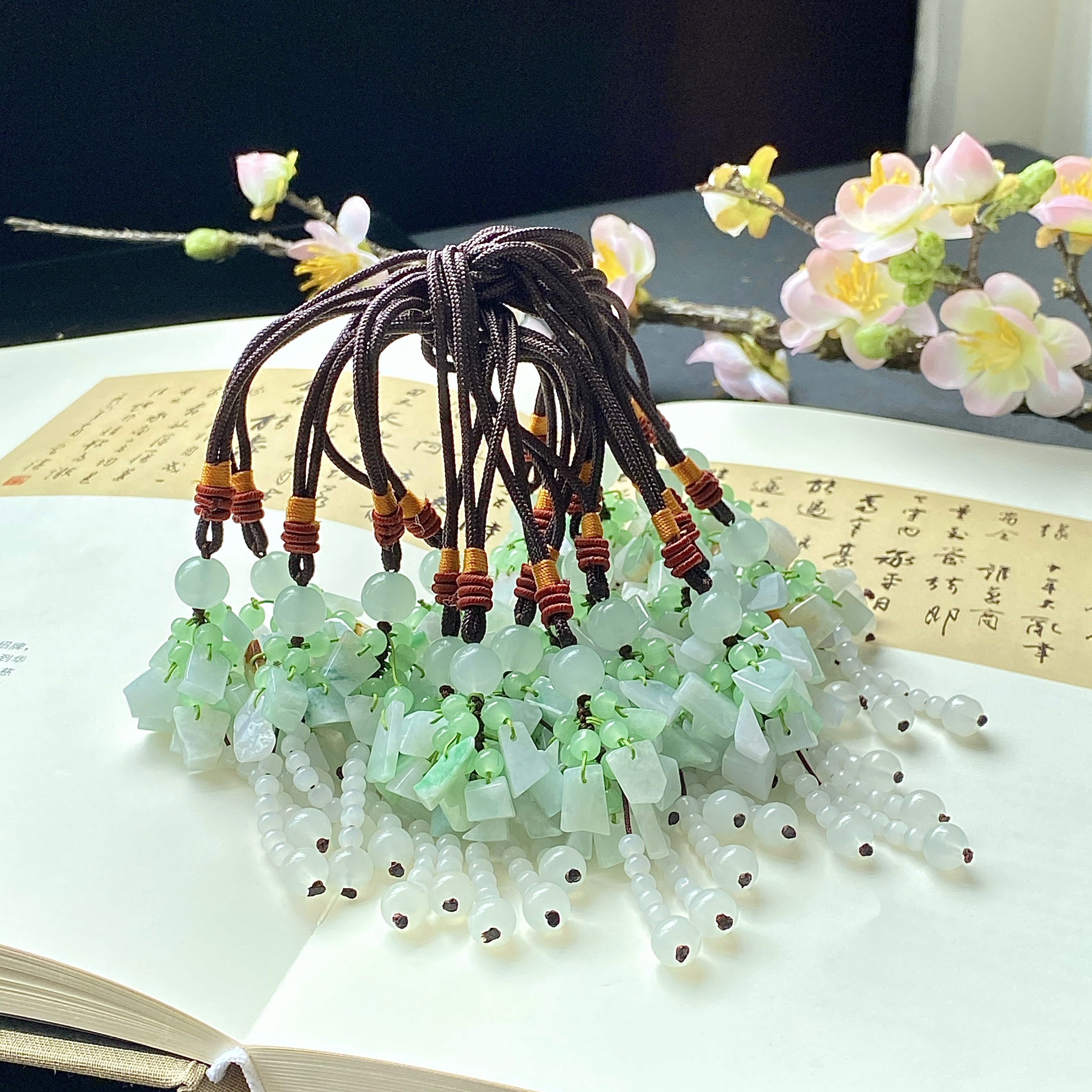 天然翡翠钥匙挂*车挂/多样性发一件