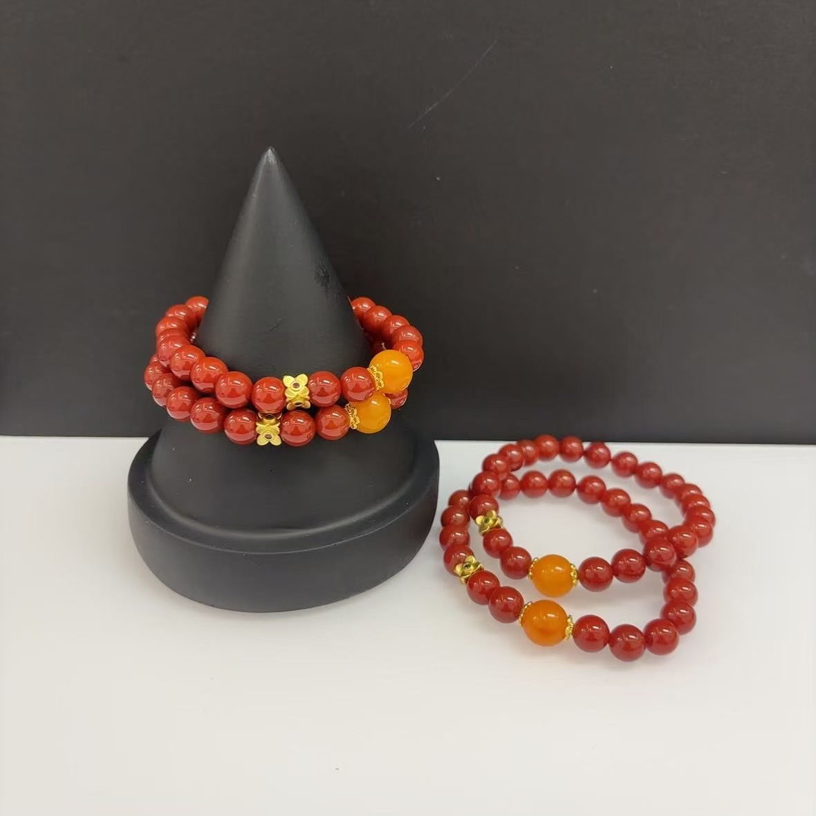 南红蜜蜡手串8m+*（多样性单个发货）