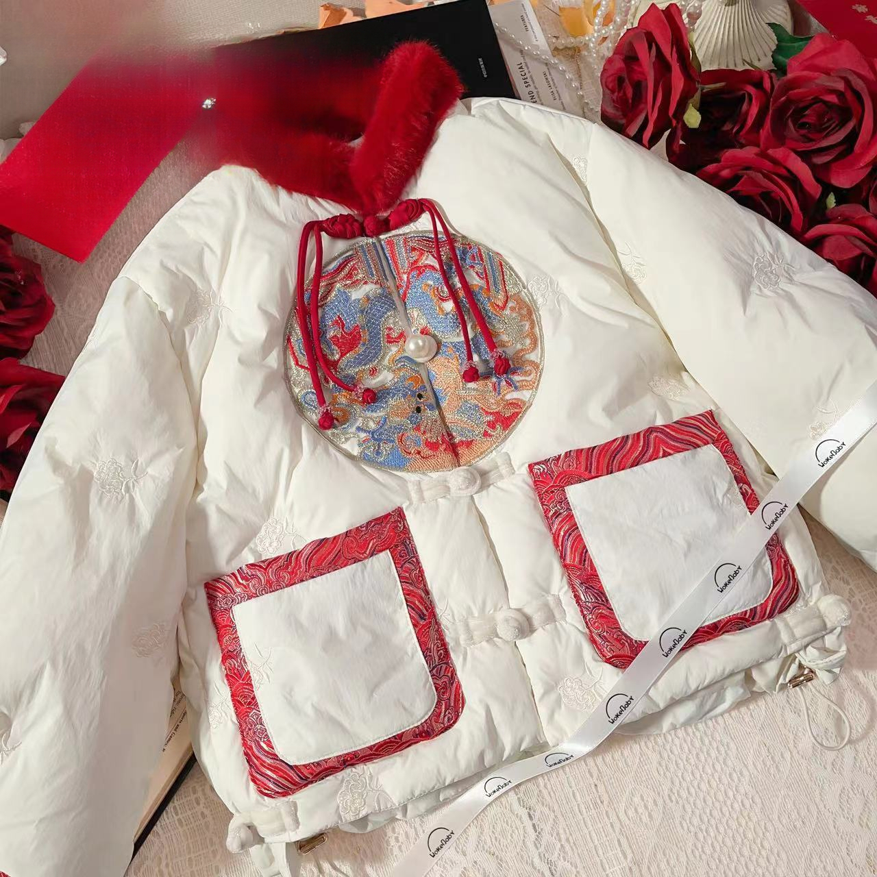 女童汉服加绒冬款2023新款小女孩古风拜年服套装中国风儿童马面裙