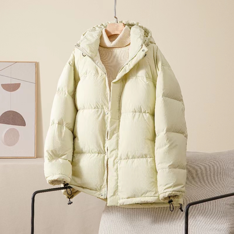 306  冬季保暖白鸭绒连帽短款羽绒服外套