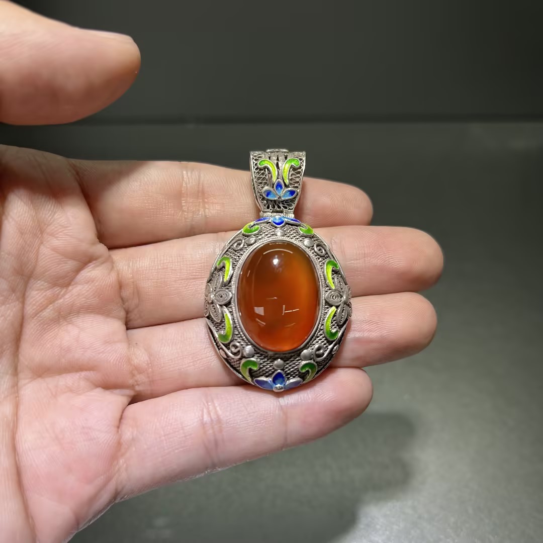 【何姐聊收藏】14003984 玛瑙吊坠