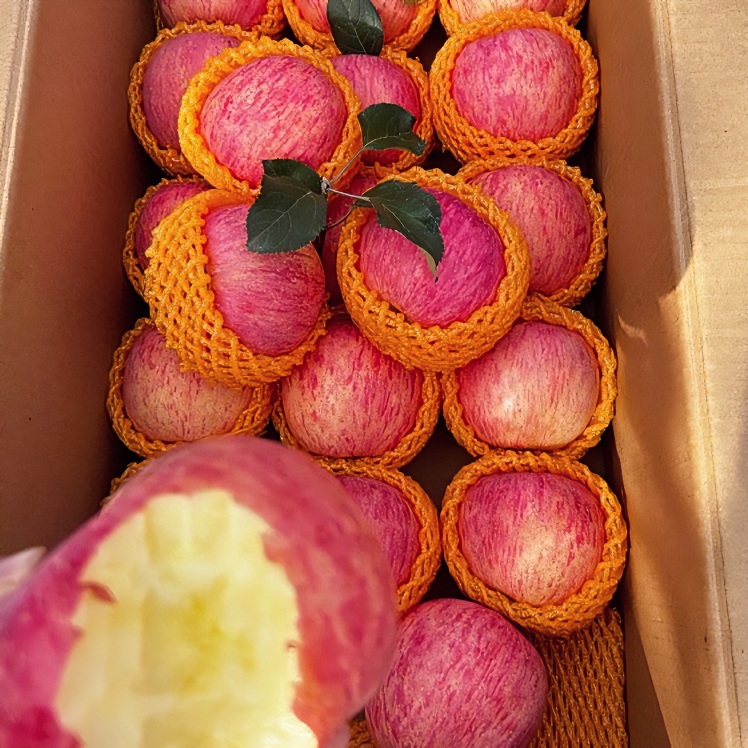 【精品礼盒】正宗中果发货陕西红富士苹果脆甜多汁重量带箱9斤香甜