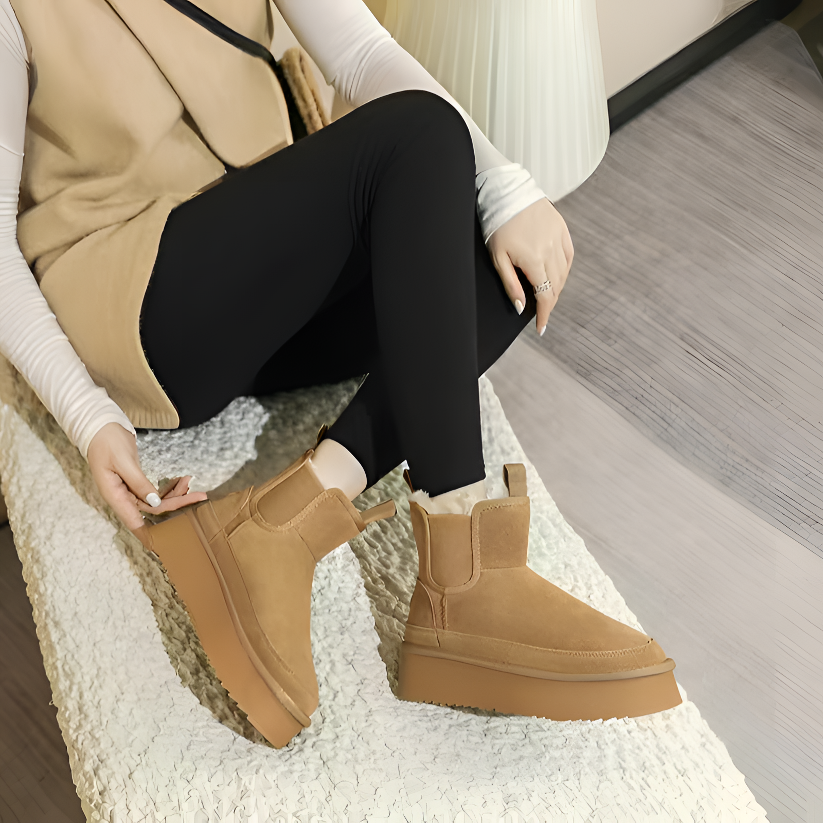 【薛】网红爆款雪地靴女冬季新款加绒加厚短筒棉靴抗寒保暖大棉鞋