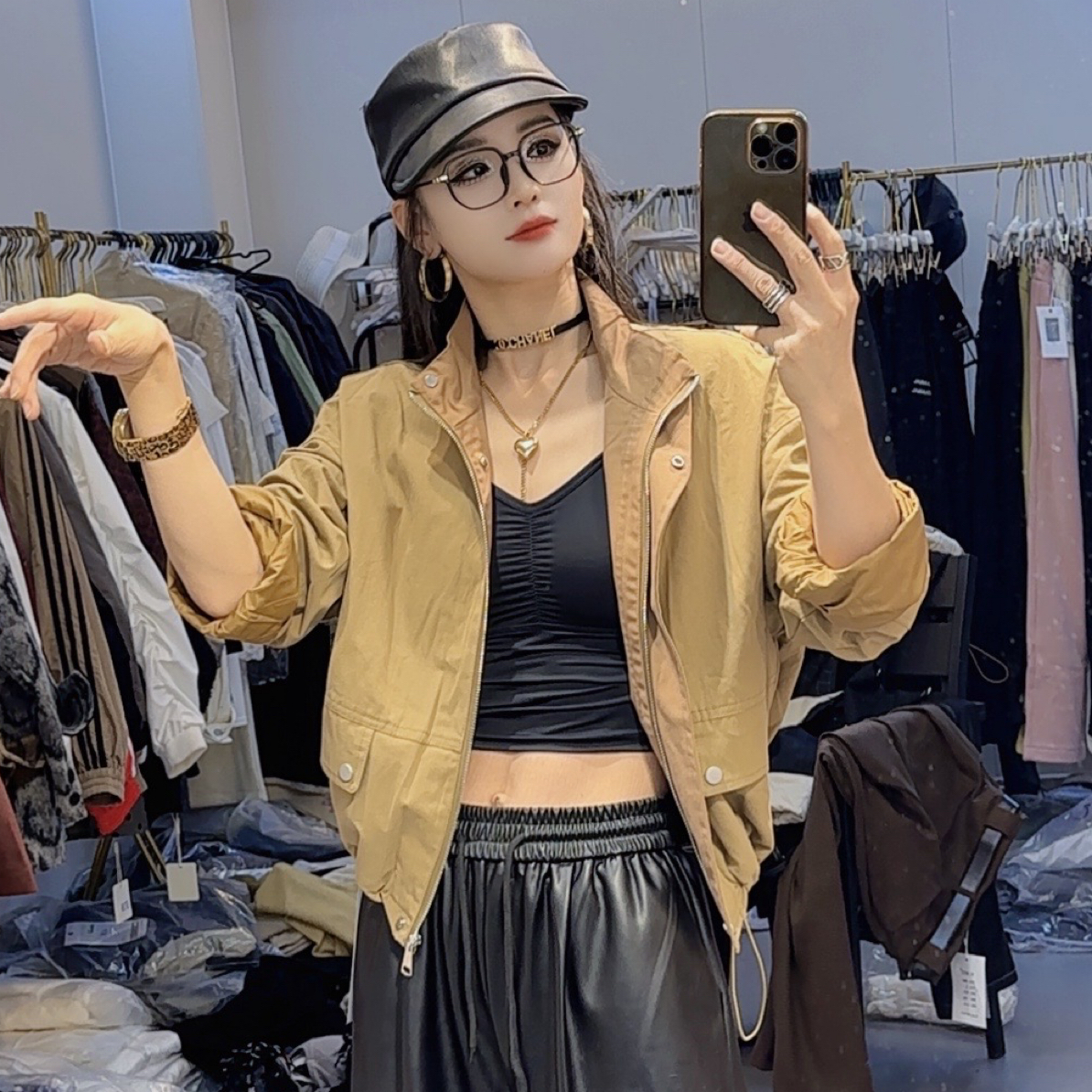 【C度笑笑力推】0888新款时尚休闲拼接撞色夹克外套