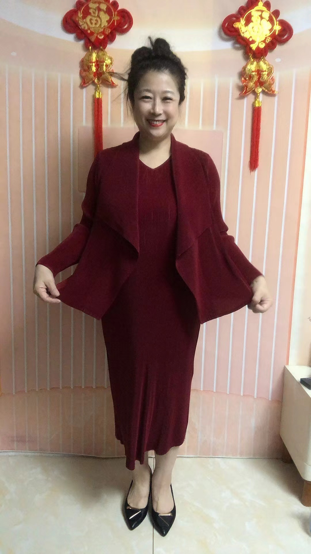 精品时尚外搭妈妈两件套