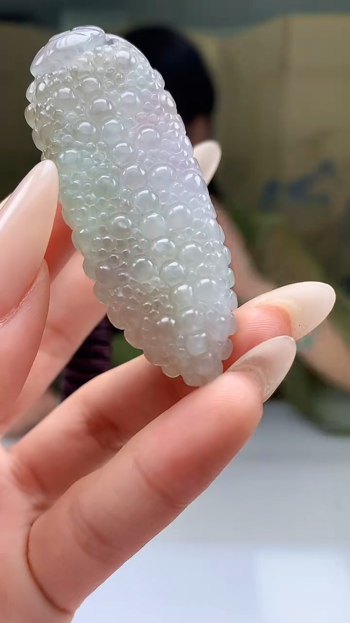 【闪购商品】定制翡翠未镶嵌5073xd-毛货挂件213