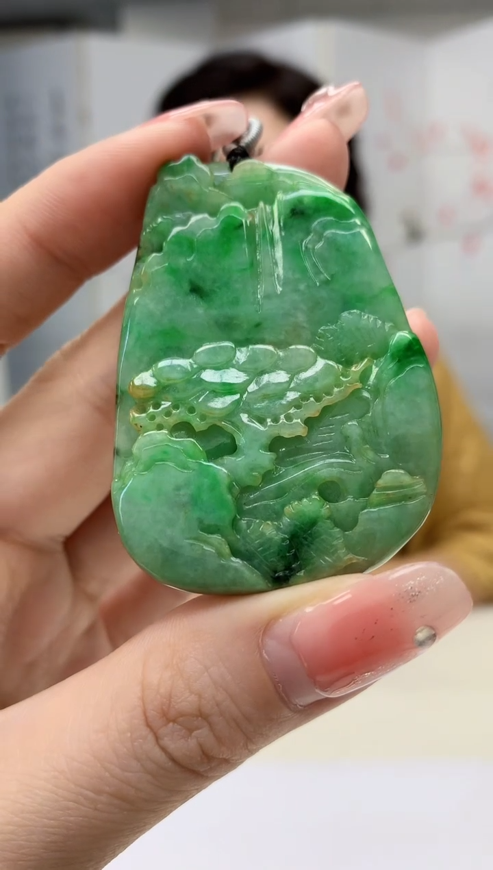 【闪购商品】定制翡翠未镶嵌 4829ry-毛货挂件14