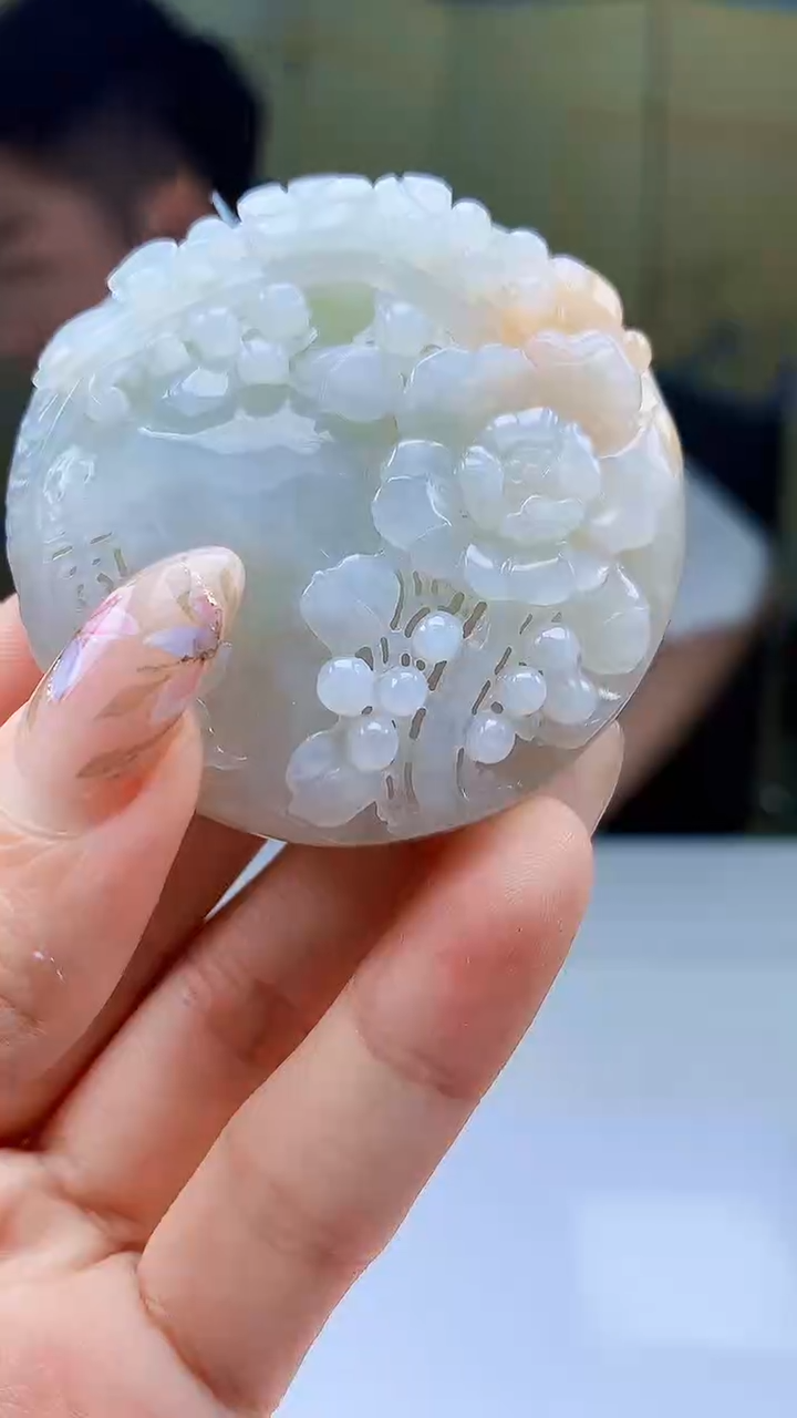 【闪购商品】定制翡翠未镶嵌毛货挂件242-5028ty