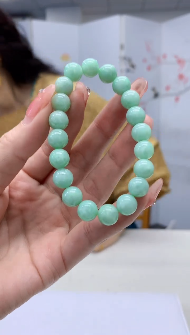 【闪购商品】定制翡翠未镶嵌4829ry-毛货手串36