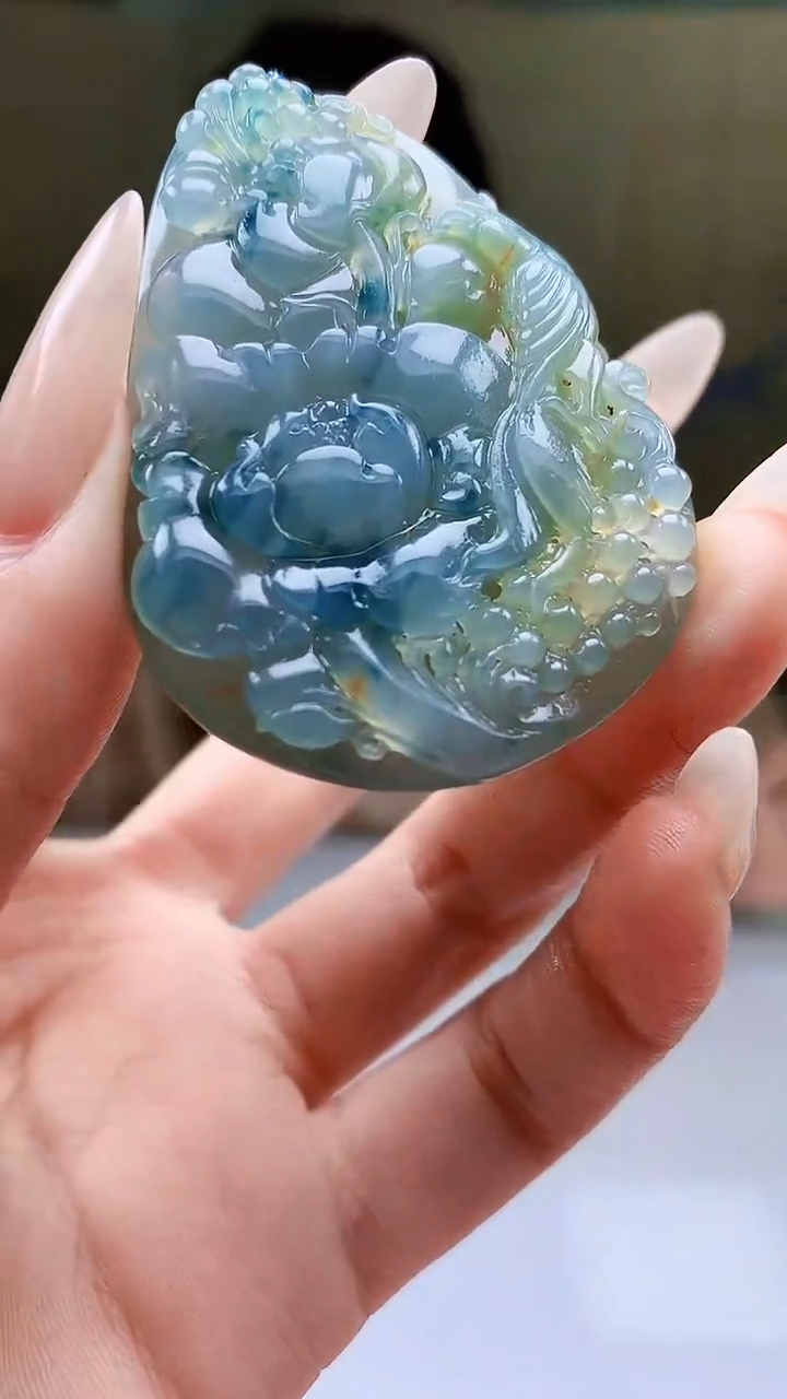 【闪购商品】定制翡翠未镶嵌4829xd-毛货挂件花牌124