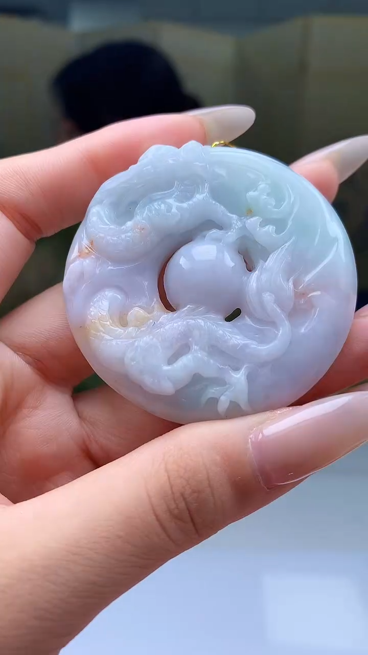 【闪购商品】定制翡翠未镶嵌5073xd-毛货挂件204