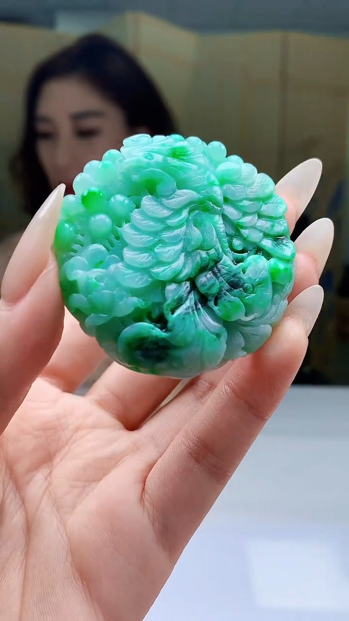 【闪购商品】定制翡翠未镶嵌4829xd-毛货挂件凤凰99