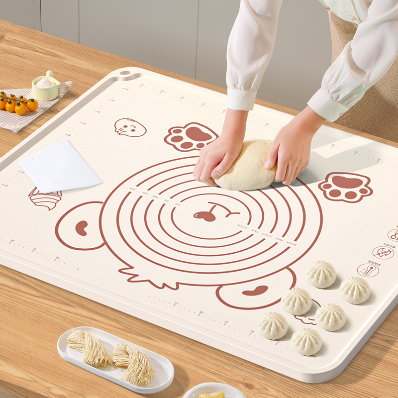 硅胶垫加厚揉面垫子食品级擀面垫家用不沾案板大号厨房烘焙和面垫