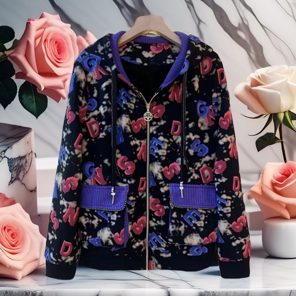 【加绒】紫气东来2024女士秋冬时尚宽松休闲短款百搭外套