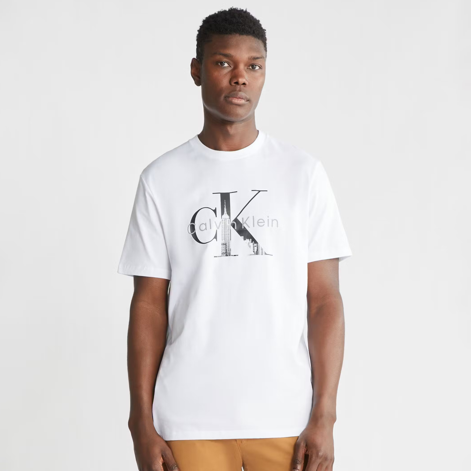 Calvin Klein/凯文克莱男士t恤短袖高档正品半袖轻奢男装香港直邮