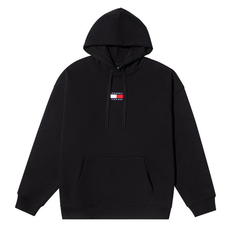 TOMMY HILFIGER时尚轻奢刺绣连帽卫衣男进口外套78J6824香港直邮