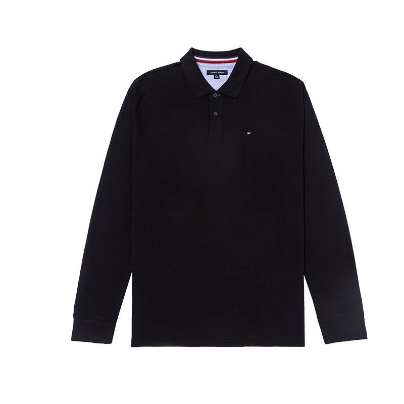 TOMMY HILFIGER男士轻奢春秋进口长袖打底衫翻领78E9896NanPOLO衫