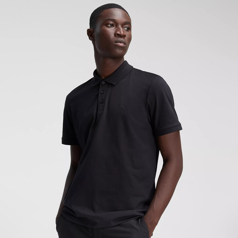 Calvin Klein/凯文克莱25-35岁polo衫男式高档t恤衫夏翻领上衣 ZZ