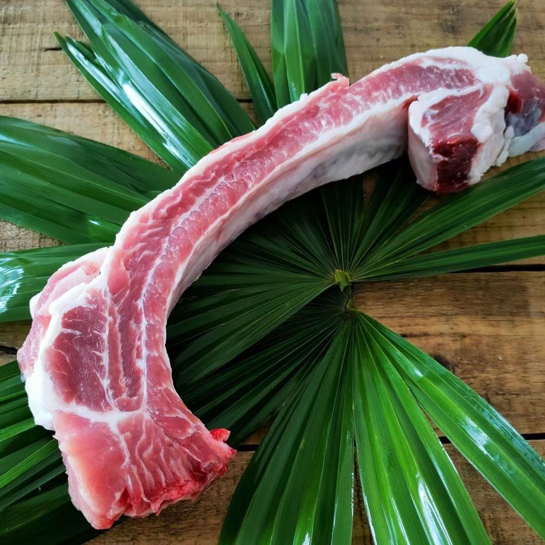 猪肋排 8斤正宗精选农家散养猪前排新鲜多肉现宰现杀原味速冻优选