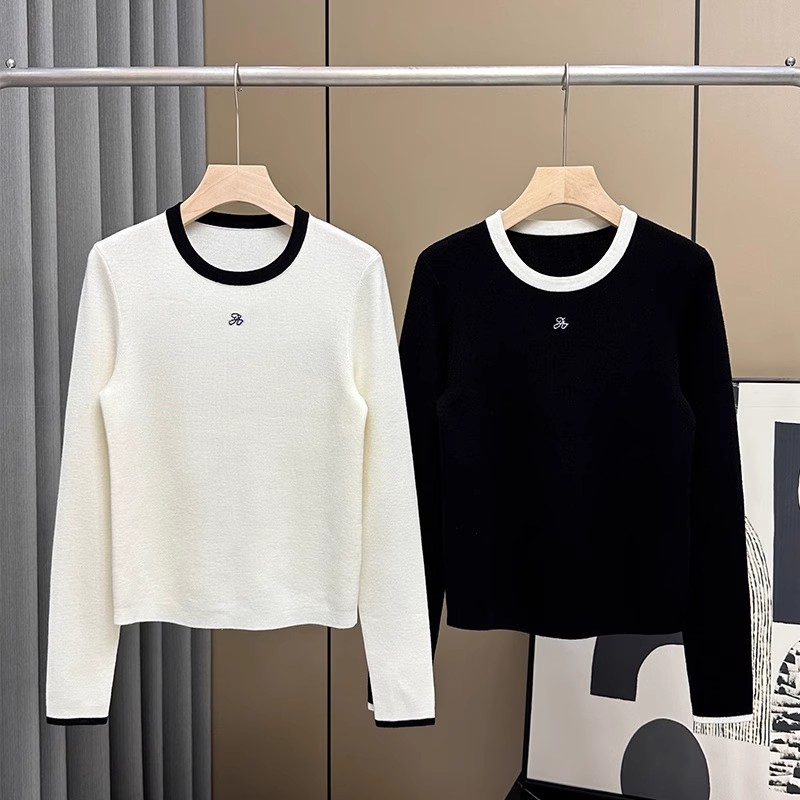 【132】|殴+|美丽诺绵羊毛针织衫毛衣女秋冬修身内搭打底衫