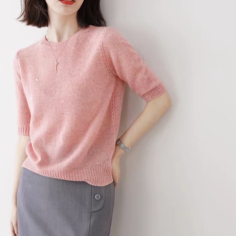 【编号F501-600】 均码 深圳南油妮朵时尚针织上衣女装