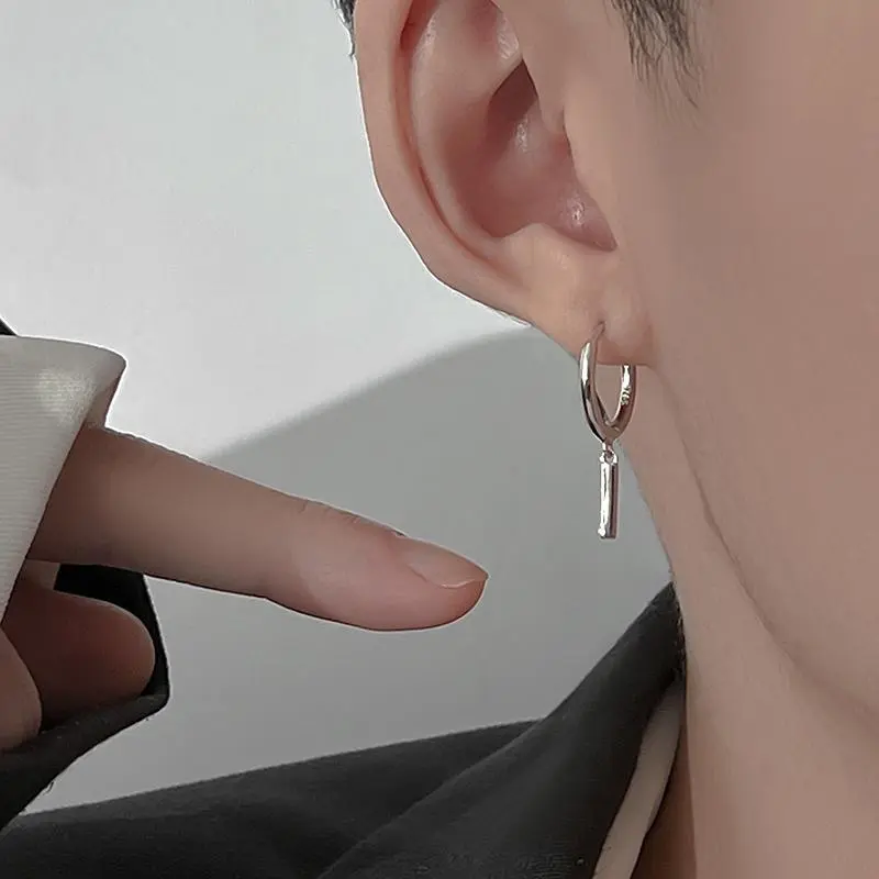 钛钢耳饰 耳环男耳钉小众个性设计感ins潮流耳坠男耳骨钉耳扣耳饰