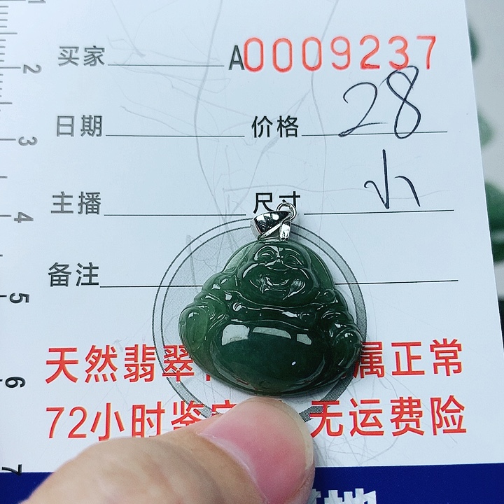 翡翠颈饰银S925镶嵌翡翠
