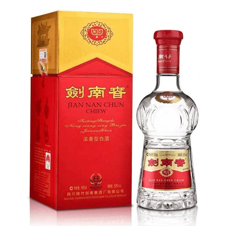 剑南春水晶剑浓香型白酒52度500ml*1瓶.（年份版本随机）