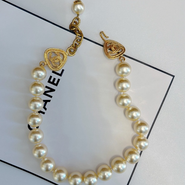 95新 Chanel/香奈儿 Chanel vintage香奈儿中古珍珠项链